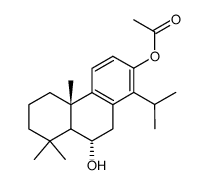 2,9-Phenanthrenediol, 4b,5,6,7,8,8a,9,10-octahydro-4b,8,8-trimethyl-1-(1-methylethyl)-, 2-acetate, (4bS,8aS,9S)- structure