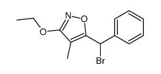 5-[bromo(phenyl)methyl]-3-ethoxy-4-methyl-1,2-oxazole Structure
