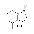 8a-hydroxy-8-methylhexahydroindolizin-3(2H)-one结构式