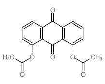 9,10-Anthracenedione,1,8-bis(acetyloxy)-结构式