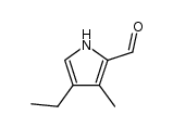 4-ethyl-3-methylpyrrole-2-carboxaldehyde结构式