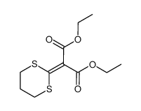 diethyl (1,3-dithian-2-ylidene)-1-propanedioate结构式