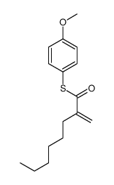 S-(4-methoxyphenyl) 2-methylideneoctanethioate结构式