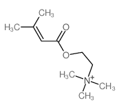 Ethanaminium,N,N,N-trimethyl-2-[(3-methyl-1-oxo-2-buten-1-yl)oxy]- Structure