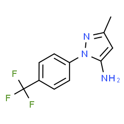 3-Methyl-1-[4-(trifluoromethyl)phenyl]-1H-pyrazol-5-amine structure