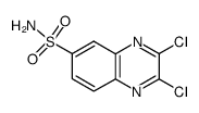 2,3-dichloro-quinoxaline-6-sulfonic acid amide Structure