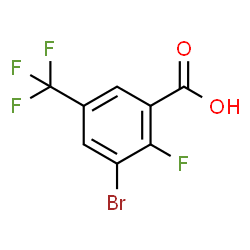 3-Bromo-2-fluoro-5-(trifluoromethyl)benzoic acid Structure