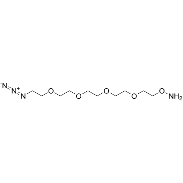 Aminooxy-PEG4-azide structure