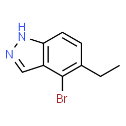 4-溴-5-乙基-1H-吲唑结构式