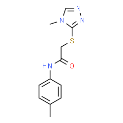 N-(4-Methylphenyl)-2-[(4-methyl-4H-1,2,4-triazol-3-yl)sulfanyl]acetamide structure