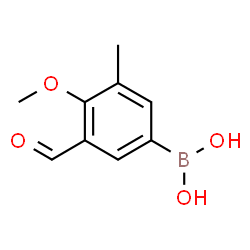3-Formyl-4-methoxy-5-methylphenyl boronic acid structure