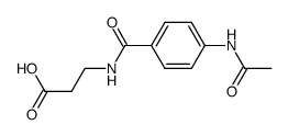 3-(4-acetylamino-benzoylamino)propionic acid结构式