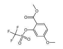 4-methoxy-2-(trifluoro-methanesulfonyloxy)-benzoic acid methyl ester Structure