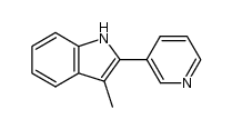 3-methyl-2-pyridin-3-yl-indole结构式