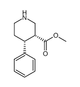 (3R,4R)-METHYL 4-PHENYLPIPERIDINE-3-CARBOXYLATE structure