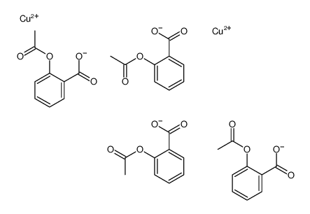 tetrakis[μ-[2-acetoxybenzoato-O1:O1']]dicopper结构式
