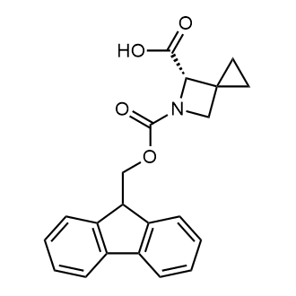 (S)-5-(((9H-芴-9-基)甲氧基)羰基)-5-氮杂螺环螺[2.3]己烷-4-羧酸结构式