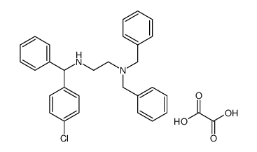 dibenzyl-[2-[[(4-chlorophenyl)-phenylmethyl]azaniumyl]ethyl]azanium,oxalate结构式