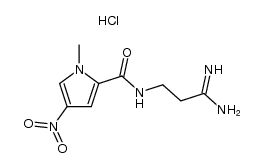 N-(3-amino-3-iminopropyl)-1-methyl-4-nitro-1H-pyrrole-2-carboxamide hydrochloride结构式