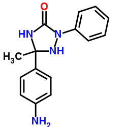 5-(4-AMINOPHENYL)-5-METHYL-2-PHENYL-1,2,4-TRIAZOLAN-3-ONE structure