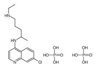 Desethyl chloroquine diphosphate结构式