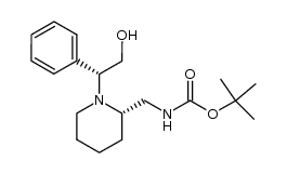 tert-butyl ({(2S)-1-[(1R)-2-hydroxy-1-phenylethyl]piperidin-2-yl}methyl)carbamate结构式