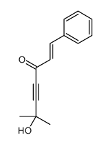 6-hydroxy-6-methyl-1-phenylhept-1-en-4-yn-3-one结构式