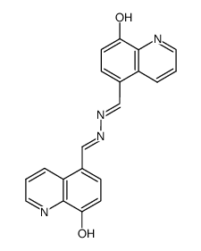 5,5'-(2,3-diaza-buta-1,3-diene-1,4-diyl)-bis-quinolin-8-ol Structure