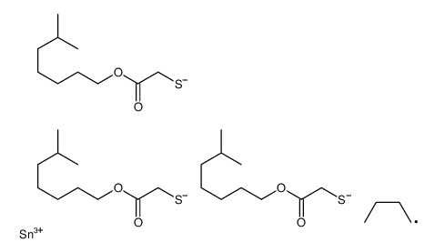 triisooctyl 2,2',2''-[(butylstannylidyne)tris(thio)]triacetate Structure