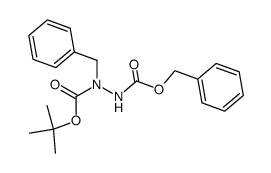 2-benzyl 1-(tert-butyl) 1-benzylhydrazine-1,2-dicarboxylate Structure