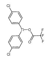 bis(p-chlorophenyl)thallium trifluoroacetate结构式