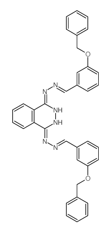 Benzaldehyde,m-(benzyloxy)-, 1,4-phthalazinediyldihydrazone (8CI) structure