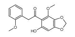 2-hydroxy-6-methoxy-4,5-methylenedioxyphenyl-2-methoxybenzylketone Structure