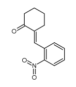 (E)-2-(2'-nitrobenzylidene)cyclohexanone Structure