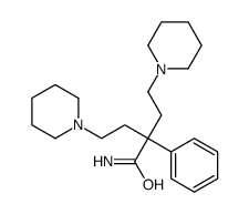 α-Phenyl-α-(2-piperidinoethyl)-1-piperidinebutyramide structure