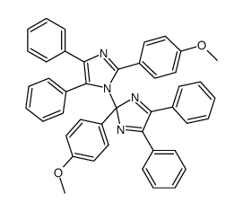 2,2'-bis-(4-methoxy-phenyl)-4,5,4',5'-tetraphenyl-2'H-[1,2']biimidazolyl Structure