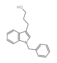 3-(1-benzylindol-3-yl)propan-1-ol结构式
