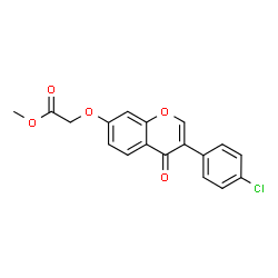 Methyl {[3-(4-chlorophenyl)-4-oxo-4H-chromen-7-yl]oxy}acetate Structure