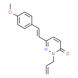 2-ALLYL-6-(4-METHOXYSTYRYL)-3(2H)-PYRIDAZINONE结构式