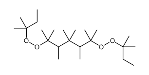 2,3,4,4,5,6-hexamethyl-2,6-bis(2-methylbutan-2-ylperoxy)heptane Structure