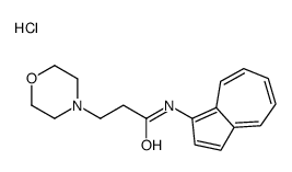 N-azulen-1-yl-3-morpholin-4-ylpropanamide,hydrochloride结构式