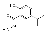 2-hydroxy-5-isopropyl-benzoic acid hydrazide Structure