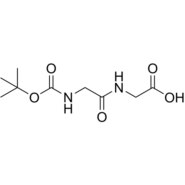 N-(tert-Butoxycarbonyl)glycylglycin structure