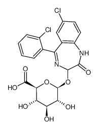 Lorazepam glucuronide Structure
