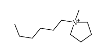 1-hexyl-1-methylpyrrolidin-1-ium Structure