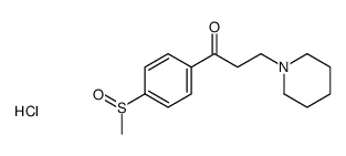 1-(4-methylsulfinylphenyl)-3-piperidin-1-ylpropan-1-one,hydrochloride Structure