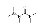 N,N,N-Trimethylureidodimethylstibin Structure