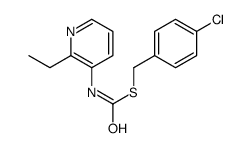 S-((4-Chlorophenyl)methyl) O-ethyl 3-pyridinylcarbonimidothioate结构式