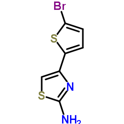 4-(5-溴-2-噻吩基)-1,3-噻唑-2-胺结构式