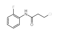 3-氯-N-(2-氟-苯基)-丙酰胺结构式